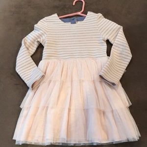Mini Boden little girls 4/5 pink tulle dress